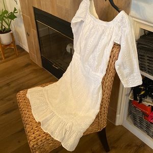 SALE! 🔥 White eyelet summer dress 🤍